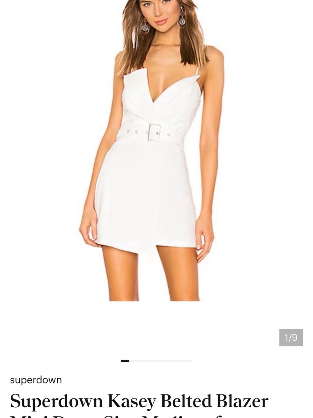 Superdown Kasey Belted Blazer Mini Dress Size Medium from Revolve Size M